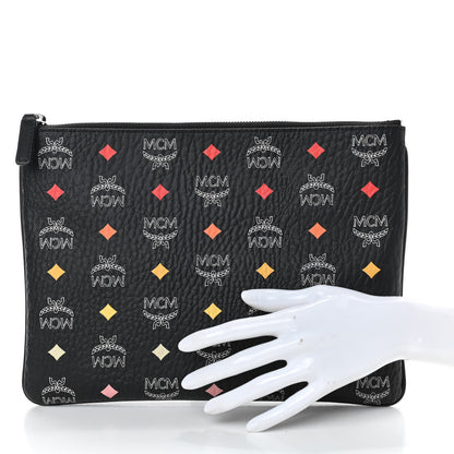 MCM Skyoptic Visetos Crossbody Pouch Spectrum Diamond Black 2 of 7