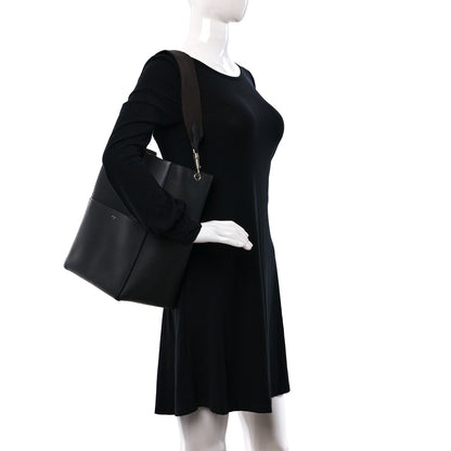 Celine Soft Grained Calfskin Sangle Bucket Bag Anthracite 2 of 12