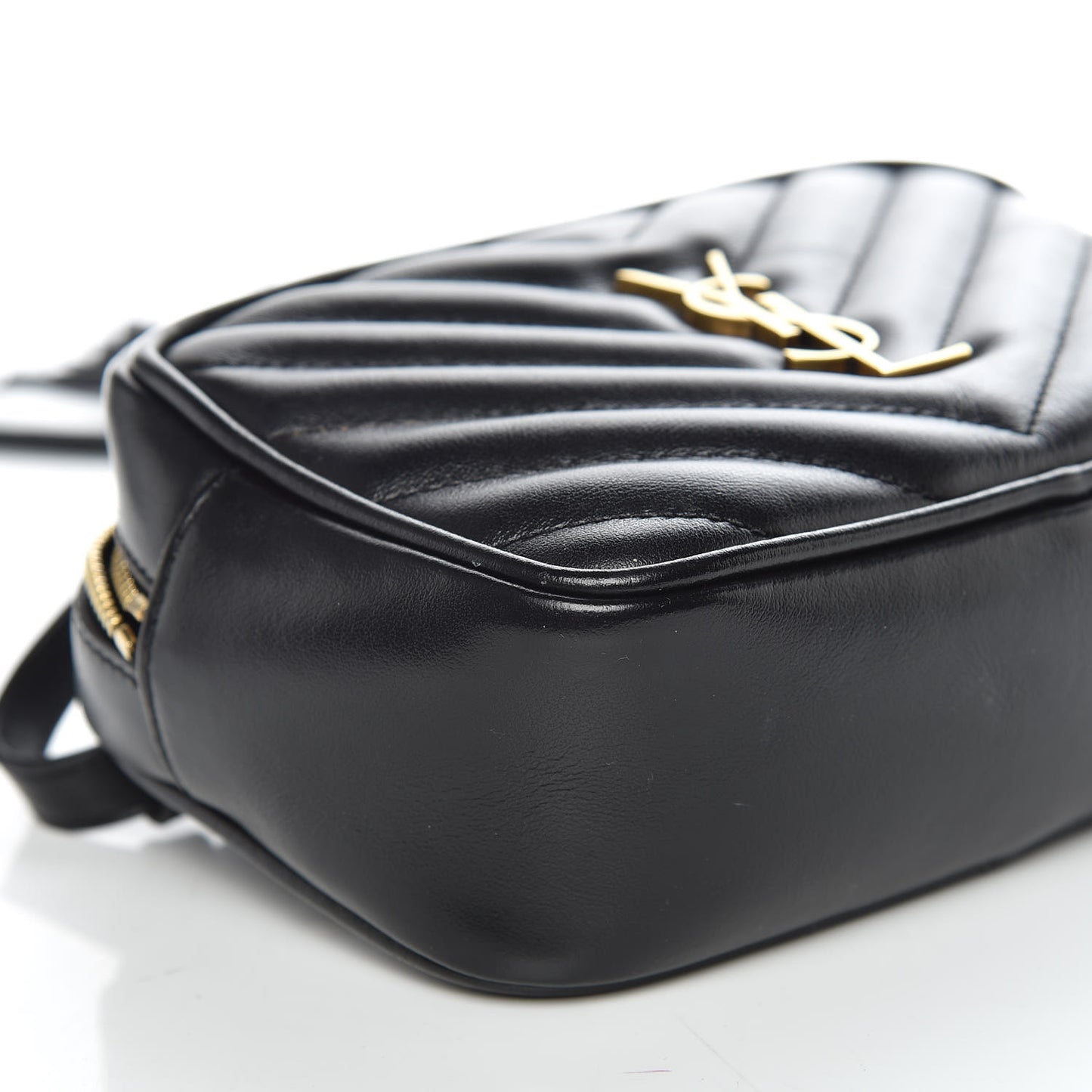 Calfskin Matelasse Monogram Lou Belt Bag Black