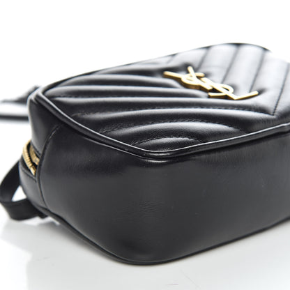 Saint Laurent Calfskin Matelasse Monogram Lou Belt Bag Black 8 of 9