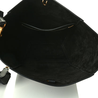 Celine Soft Grained Calfskin Sangle Bucket Bag Black 6 of 11