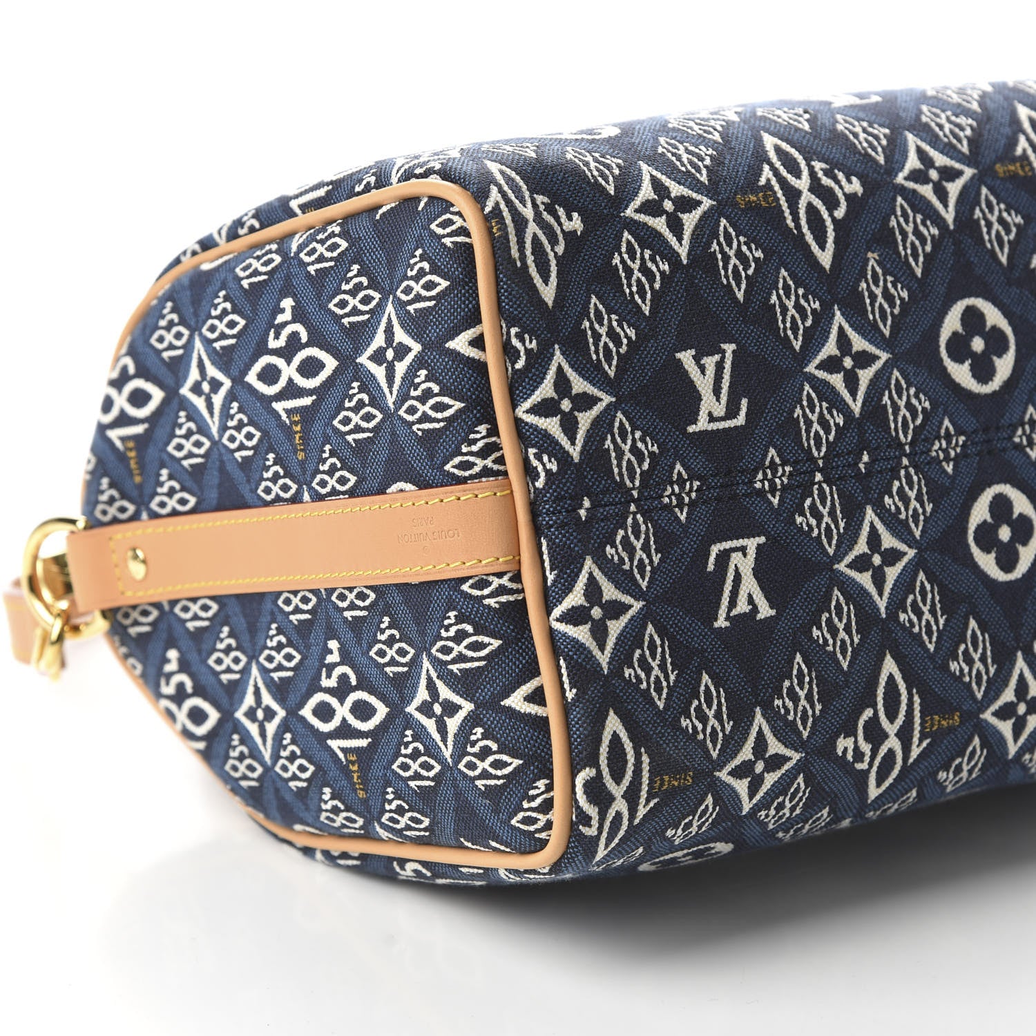 Louis Vuitton Jacquard Since 1854 Speedy Bandouliere 25 Blue 6 of 9