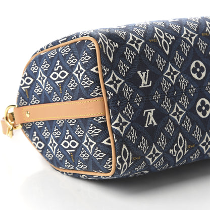 Louis Vuitton Jacquard Since 1854 Speedy Bandouliere 25 Blue 6 of 9