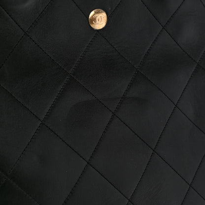 Chanel Calfskin Stitched CC Shopper Tote Black 12 of 12