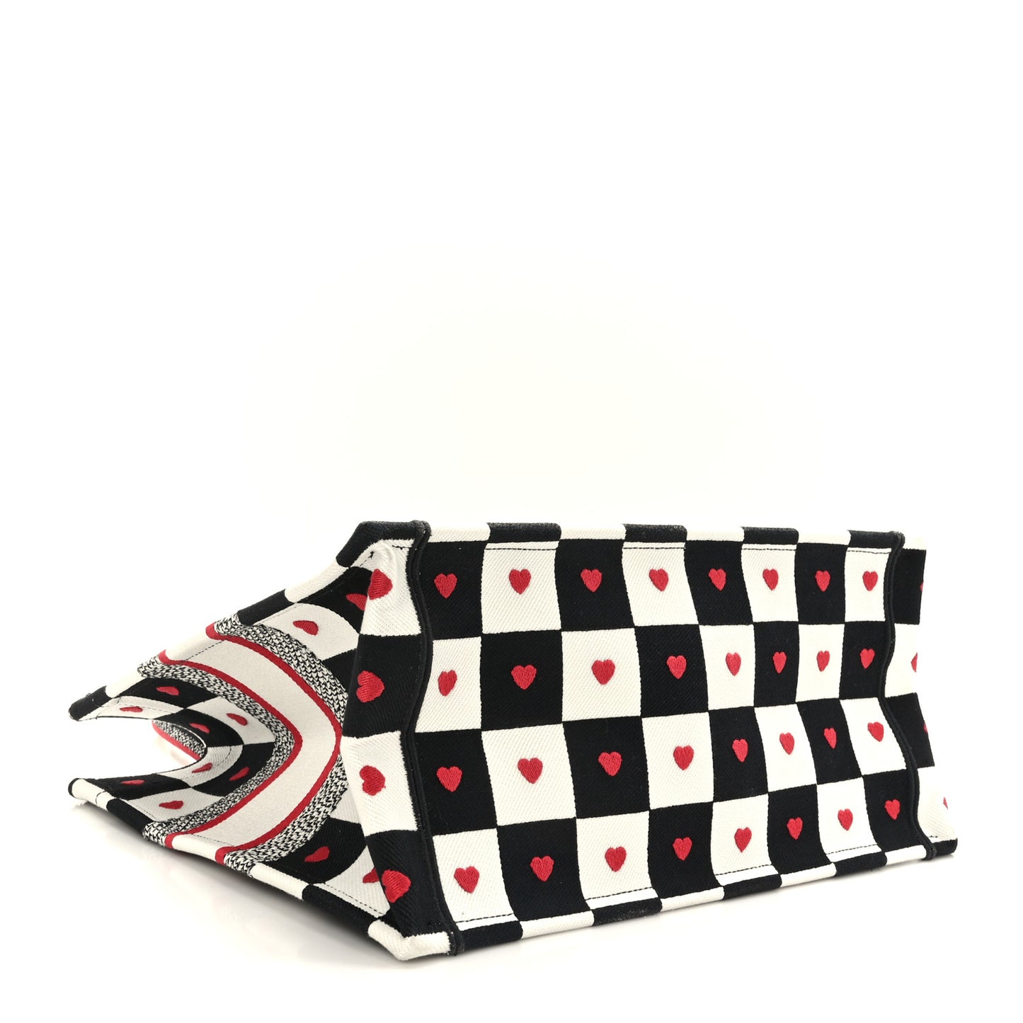 Canvas Embroidered Medium Book Tote Multicolor