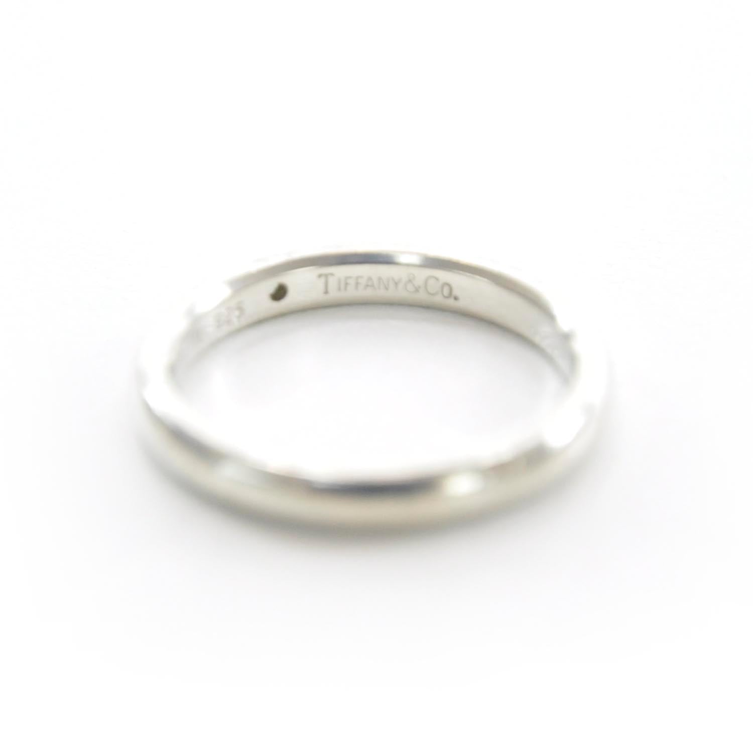 Tiffany Elsa Peretti Sterling Silver Diamond Band Ring 6 3 of 4
