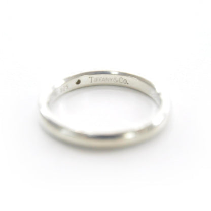 Tiffany Elsa Peretti Sterling Silver Diamond Band Ring 6 3 of 4