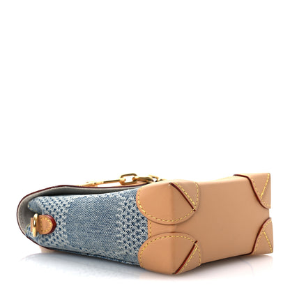 Louis Vuitton Damier Denim 3D Nano Steamer Blue 4 of 14