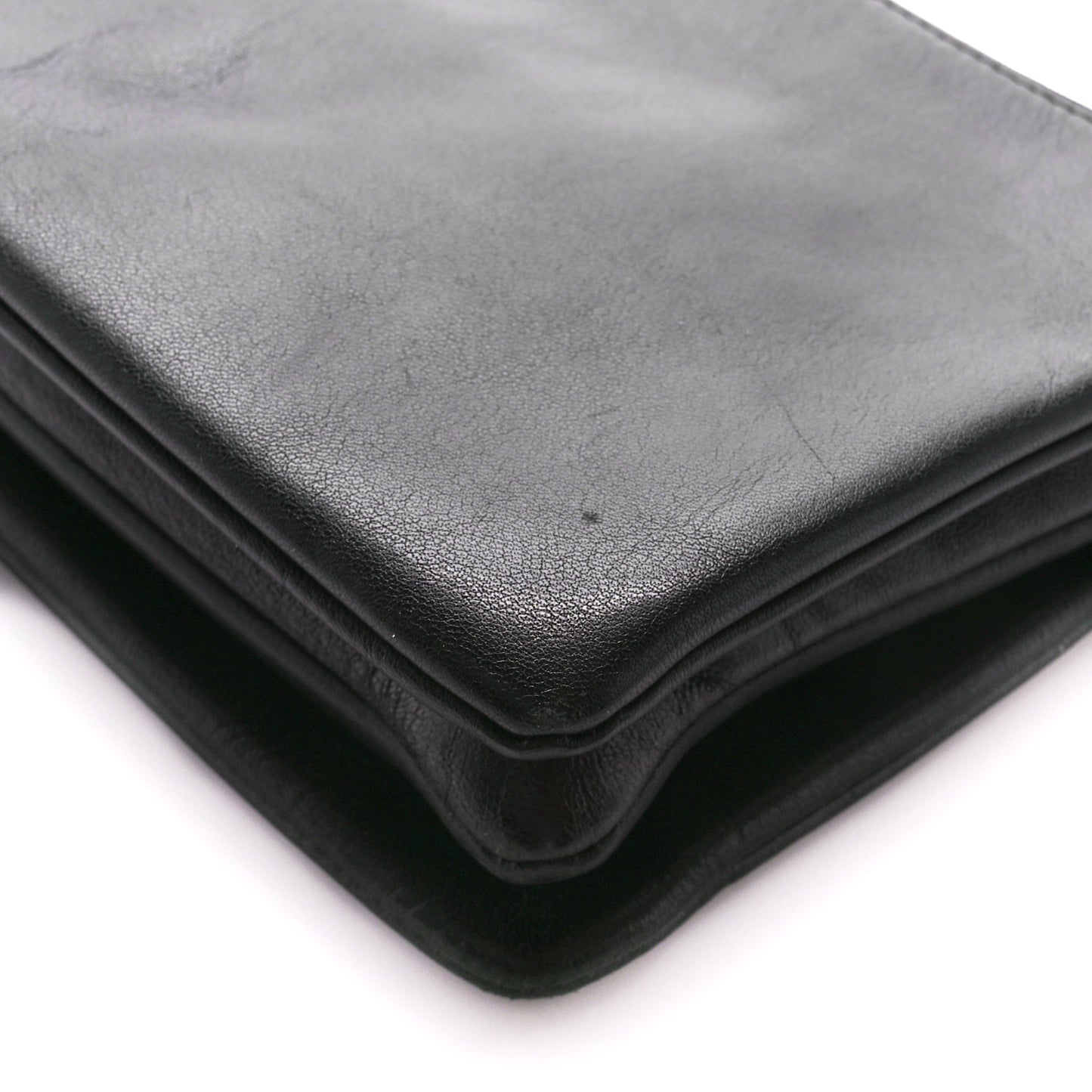 Lambskin Small Trio Crossbody Bag Black