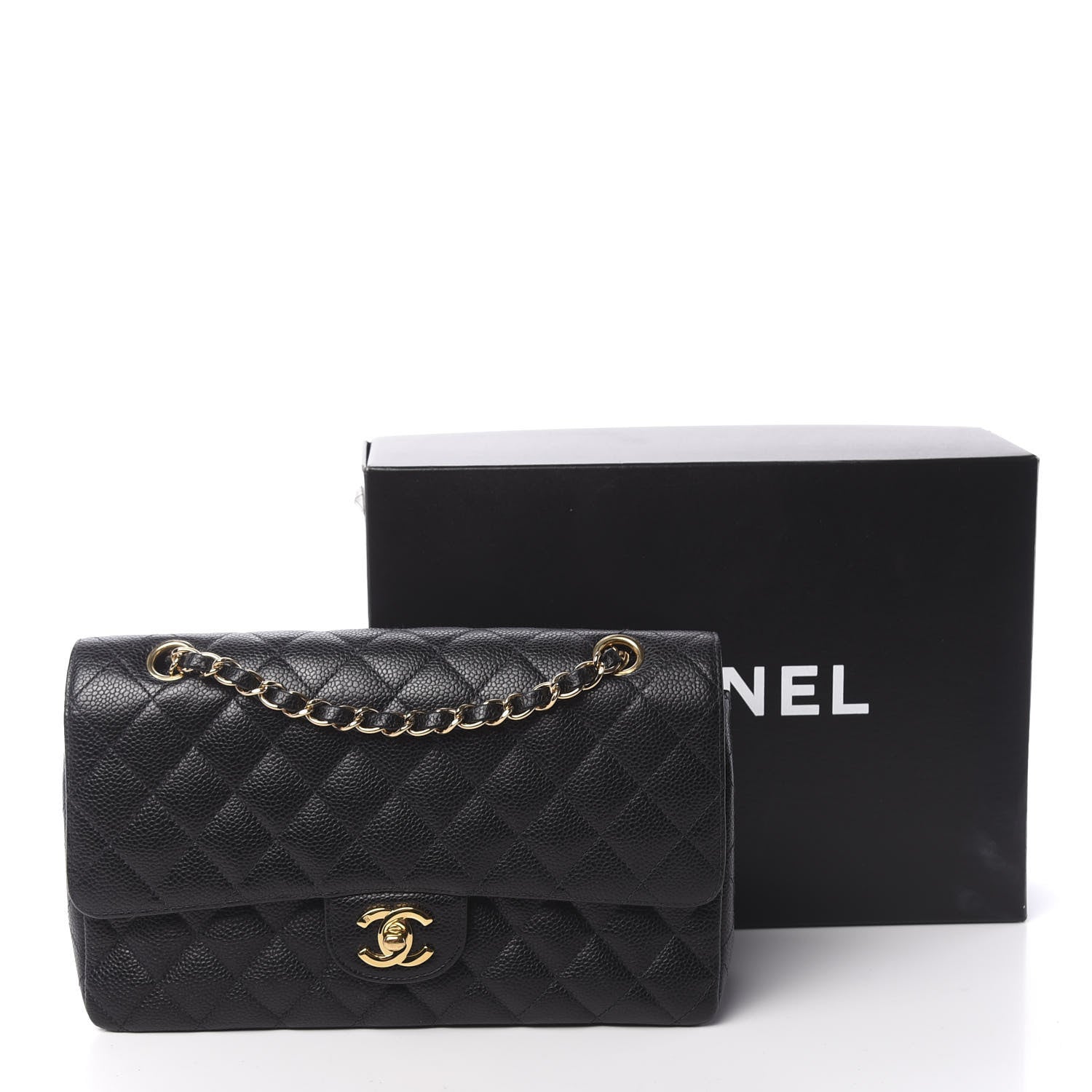Chanel Caviar Quilted Medium Double Flap Black 15 of 15