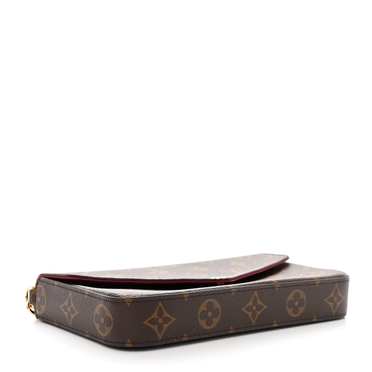Louis Vuitton Monogram Pochette Felicie Chain Wallet Fuchsia 5 of 14