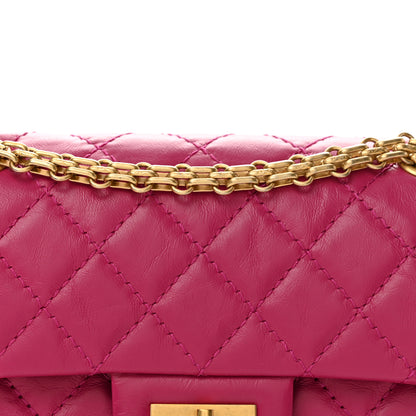 Chanel Aged Calfskin Quilted 2.55 Reissue Mini Flap Fuchsia 7 of 11