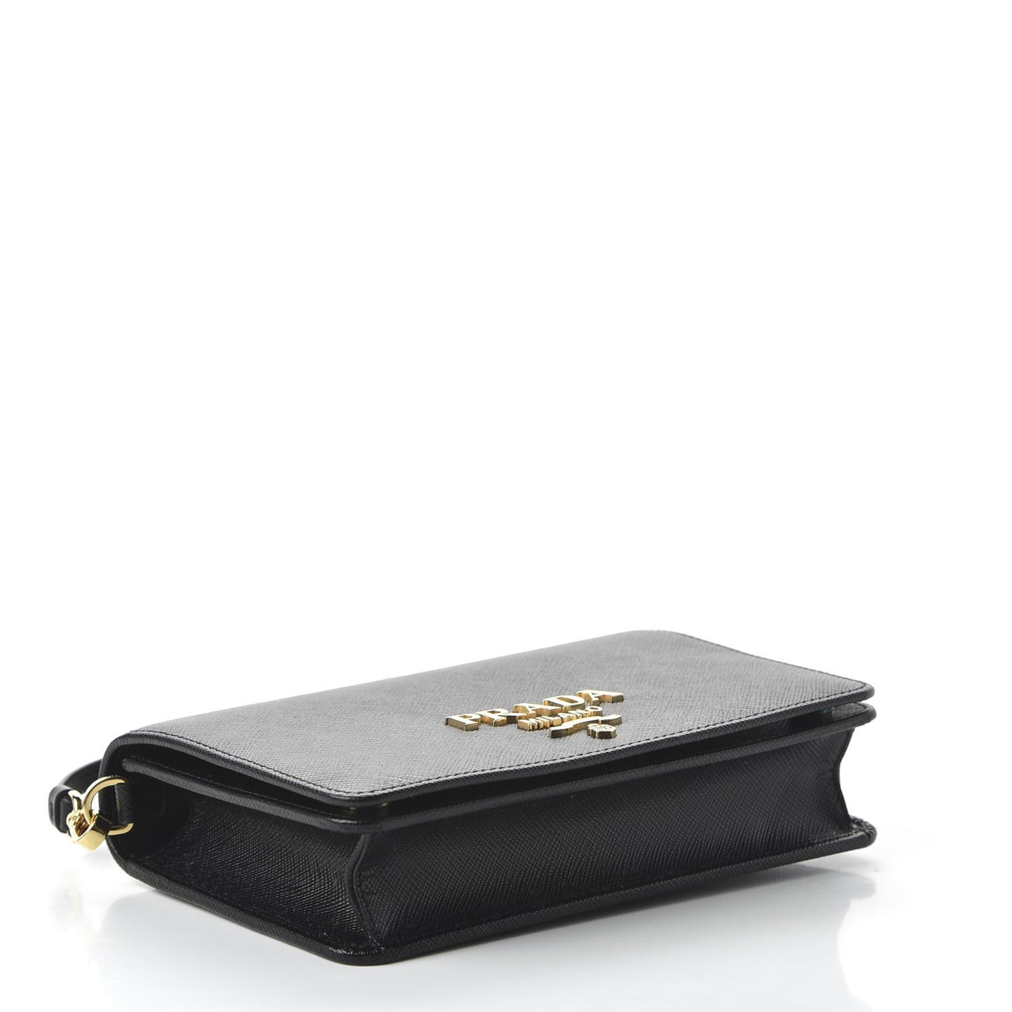Saffiano Lux Crossbody Bag Black