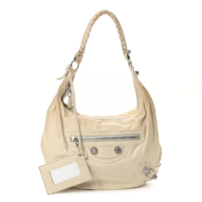 Balenciaga Agneau Giant 21 Silver Hardware Hobo White 1 of 17