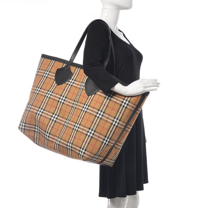 Burberry Vintage Check Extra Large The Giant Reversible Tote Antique Yellow 2 of 21
