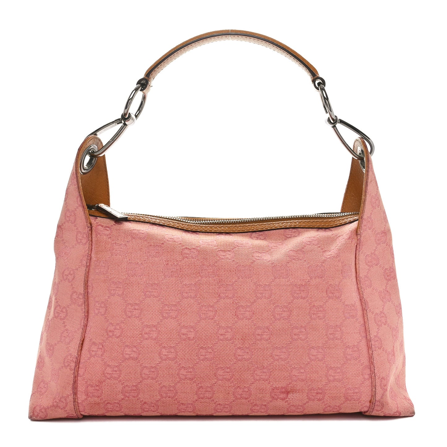 Monogram Horsebit Top Handle Hobo Bag Pink