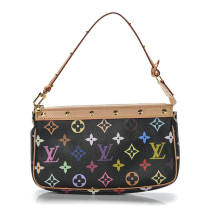 Louis Vuitton Monogram Multicolor Pochette Accessories Black 1 of 8