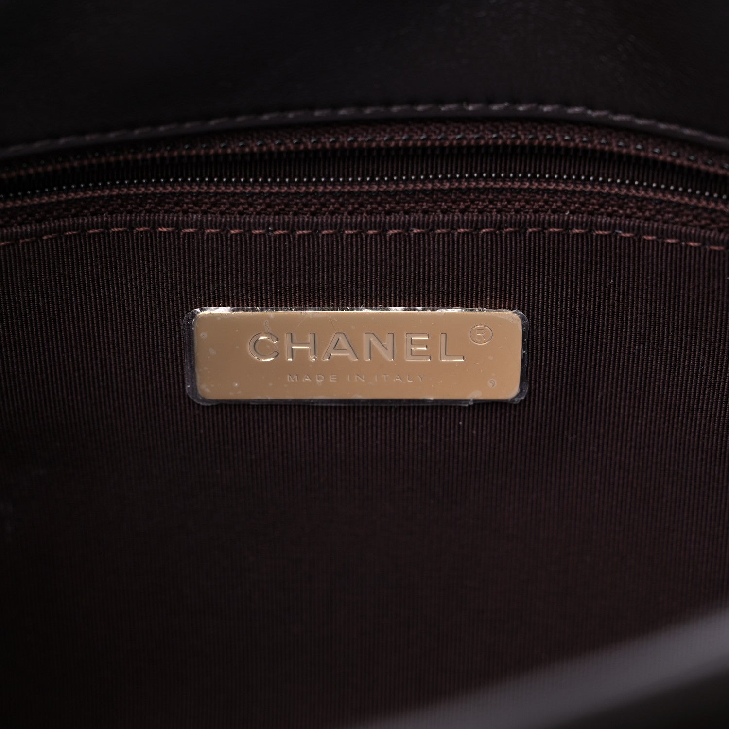 Chanel Lambskin Quilted Large Chanel 19 Flap Dark Brown 6 of 10