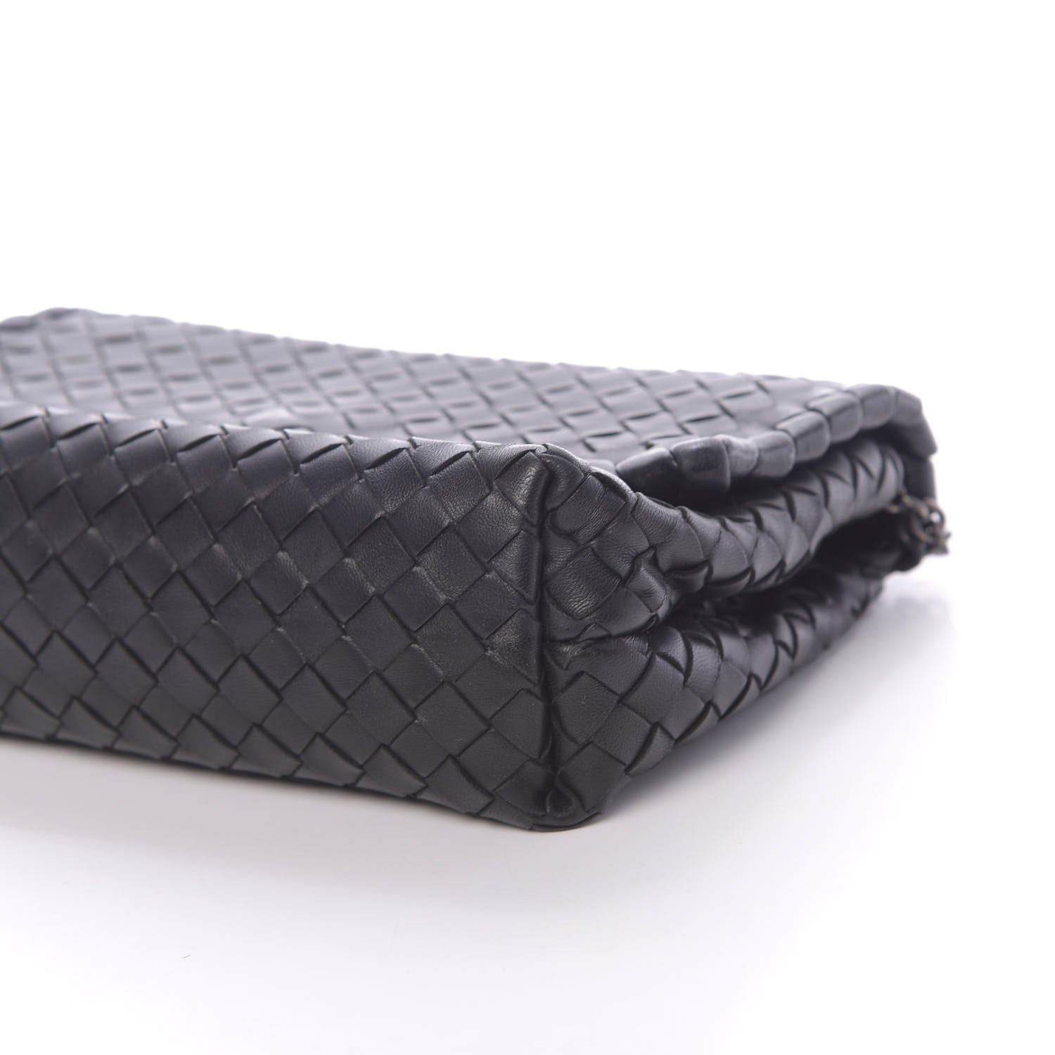 Bottega Veneta Nappa Intrecciato Baby Olimpia Shoulder Bag Black 8 of 9
