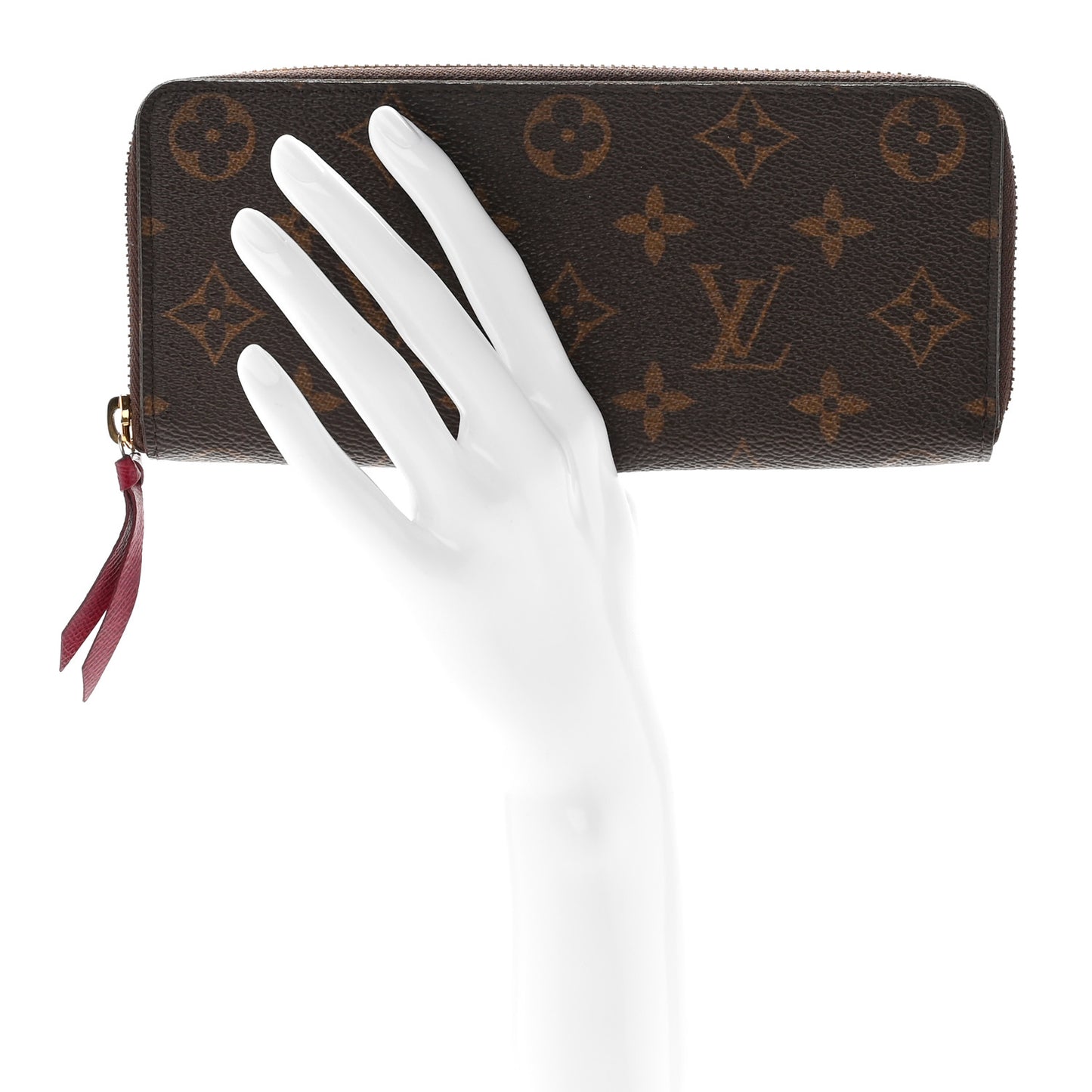 Monogram Clemence Wallet Fuchsia