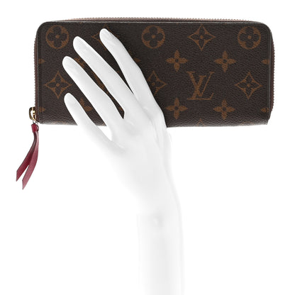 Louis Vuitton Monogram Clemence Wallet Fuchsia 2 of 7