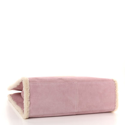 Telfar X UGG Suede Shearling Large Shopping Bag Pink 4 of 12