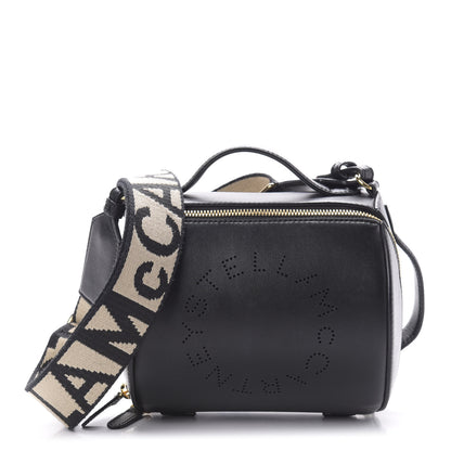 Stella McCartney Eco Alter Nappa Perforated Logo Shoulder Bag Black 1 of 9
