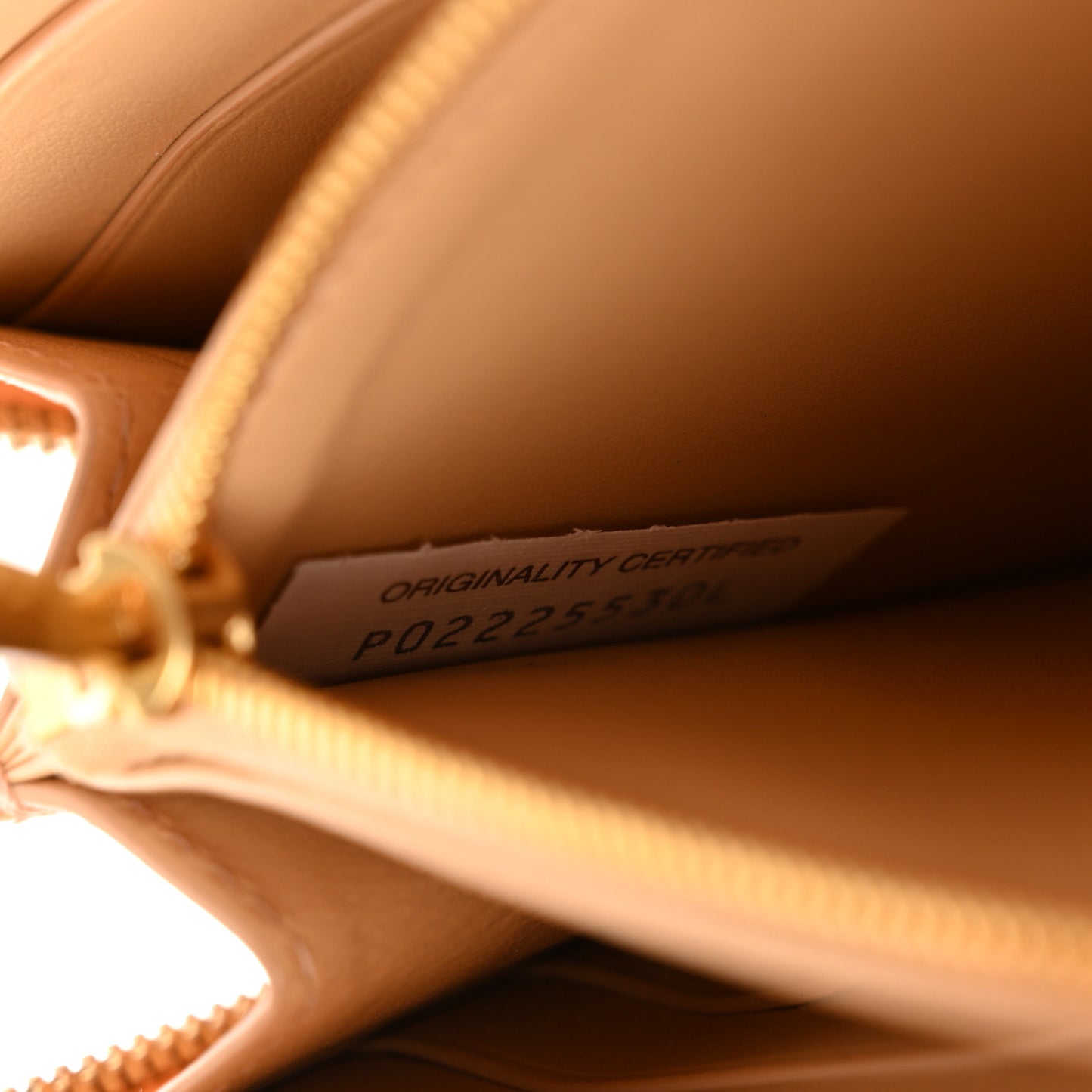Nappa Maxi Intrecciato Zip Around Wallet Almond