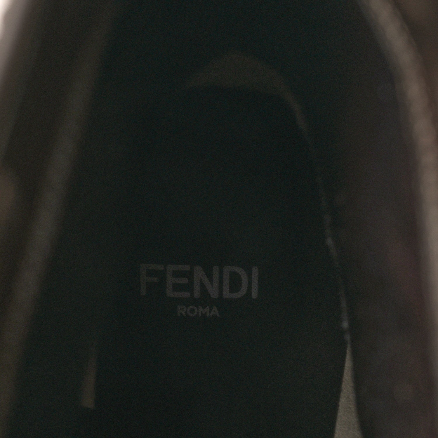 Fendi Glazed Fabric FF 1974 Cutwalk Ankle Boots 36 Mogano Panna 8 of 8