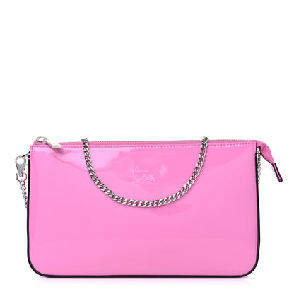 Christian Louboutin Patent Loubila Chain Clutch Gummy 1 of 9