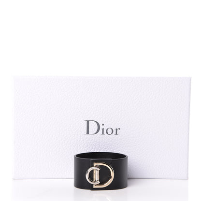 Christian Dior Calfskin Large Logo Bracelet Black 7 of 7
