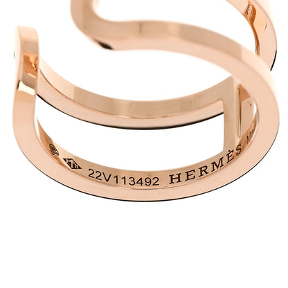 Hermes 18K Rose Gold PM Chain D'Ancre Ring 52 6 4 of 6