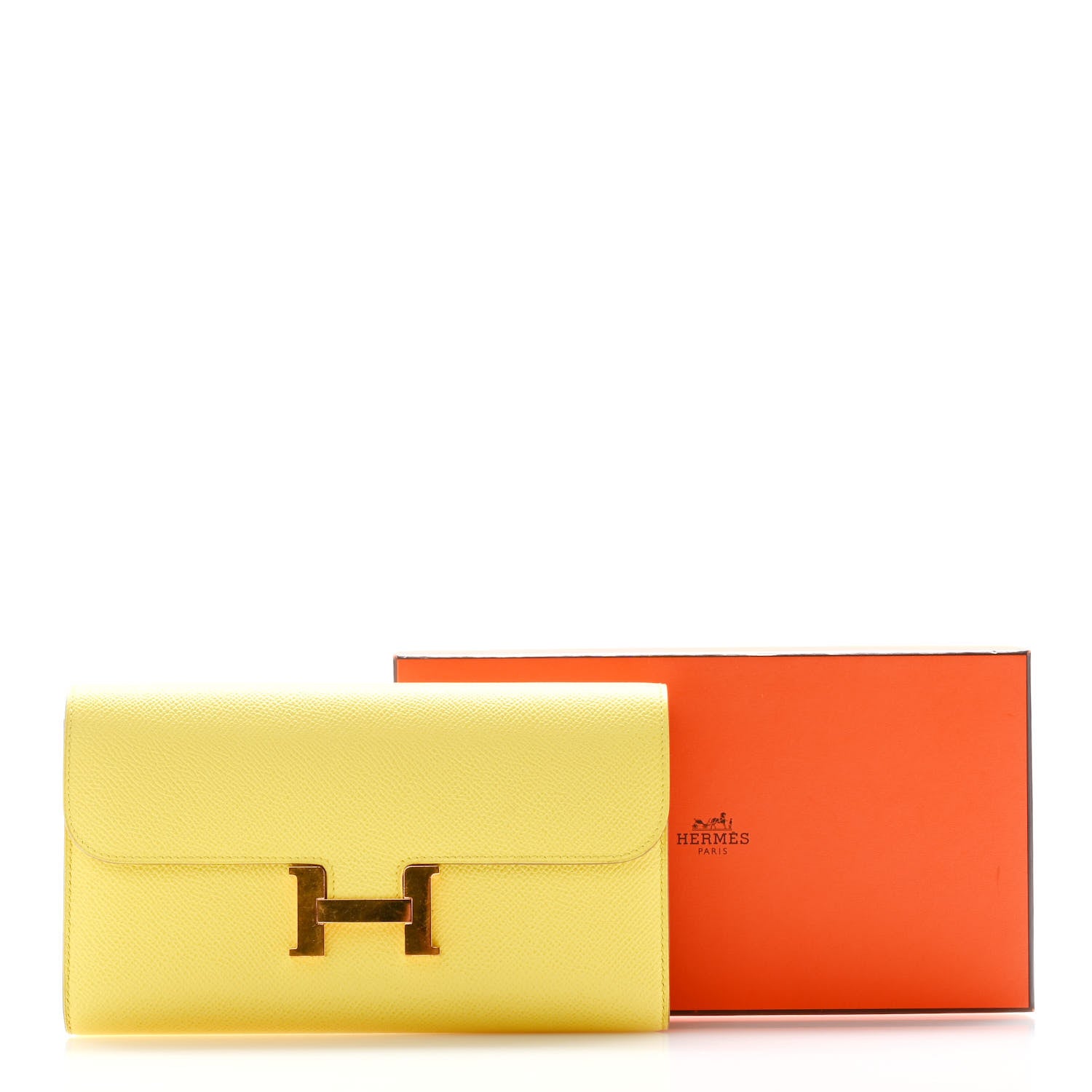 Hermes Epsom Constance Long Wallet Lime 16 of 16