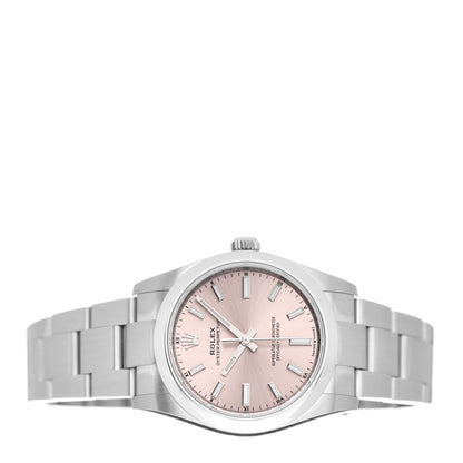 Rolex Stainless Steel 34mm Oyster Perpetual Watch Pink 124200 2 of 5