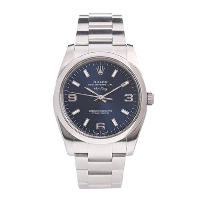 Rolex Stainless Steel 34mm Oyster Perpetual Air-King Watch Blue 114200 1 of 8