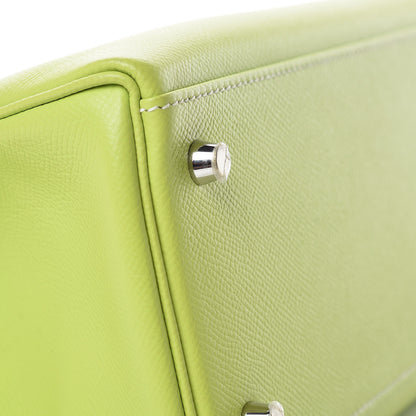 Hermes Epsom Candy Kelly Retourne 32 Kiwi Lichen 9 of 39