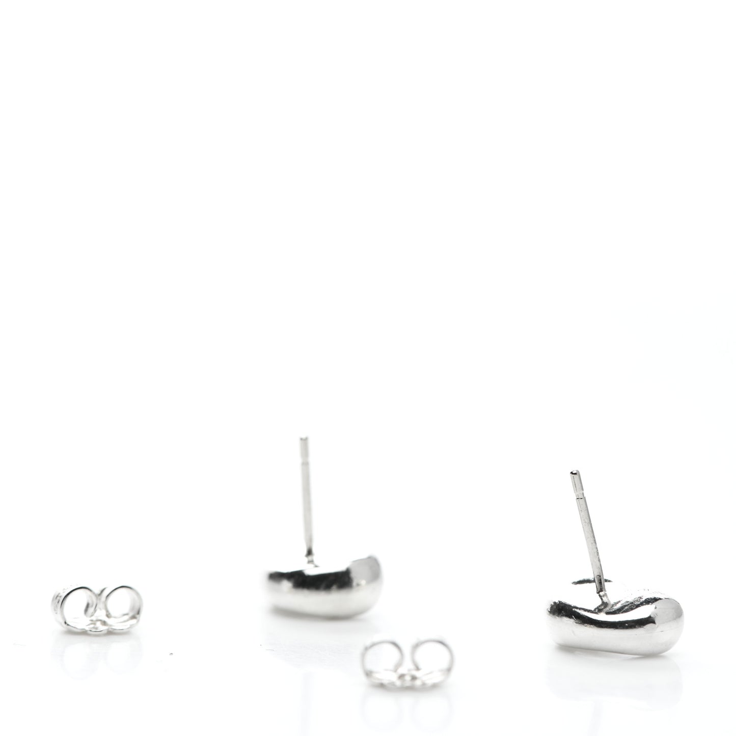 Sterling Silver 9mm Elsa Peretti Bean Earrings