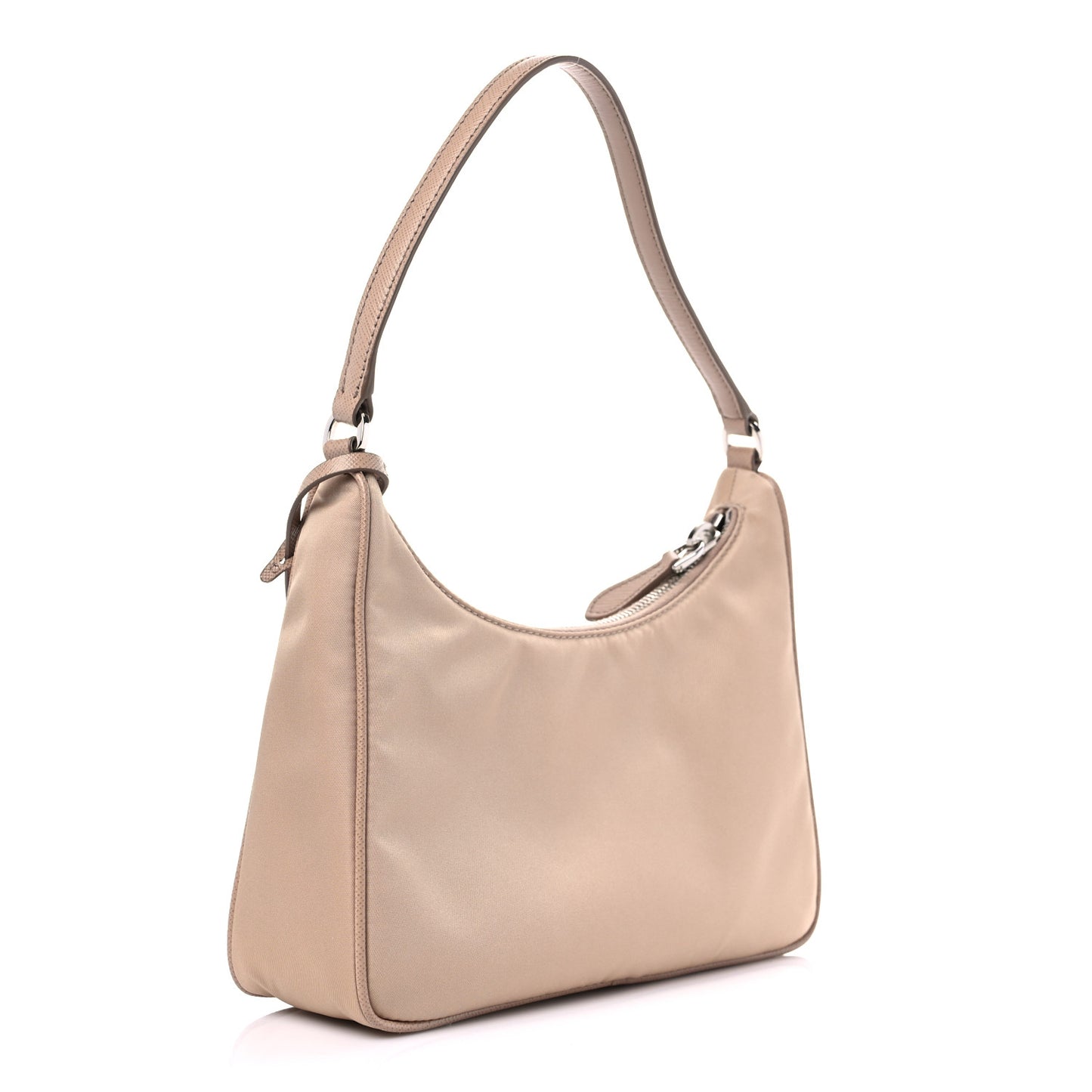 Re-Nylon Saffiano Mini Re-Edition 2005 Bag Cammeo