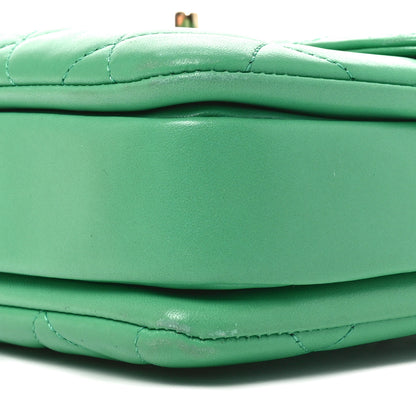 Chanel Lambskin Quilted Medium Trendy CC Flap Dual Handle Bag Green 10 of 10