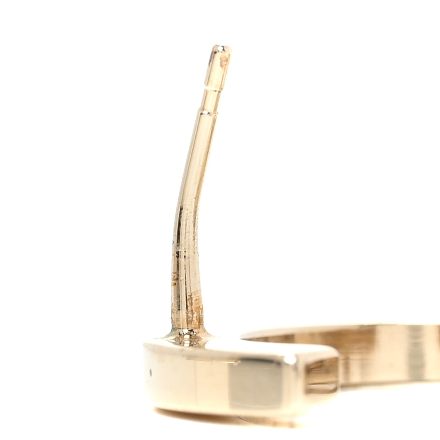 Chanel Metal Cha-Nel Logo Drop Earrings Gold 6 of 6