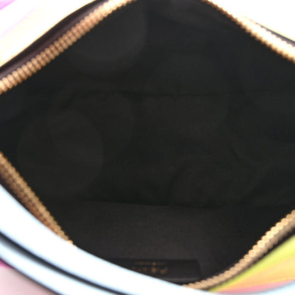 Fendi Vitello Seta Goatskin Suede Rainbow Inlay Small Fendigraphy Hobo Bag Multicolor Azzurro Baby 5 of 10