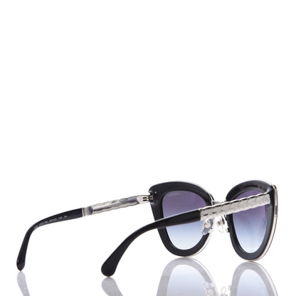 Chanel Cat Eye Quilted Sunglasses 5388 Black 4 of 8
