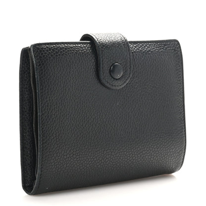 Chanel Caviar Timeless CC Compact French Wallet Black 3 of 9
