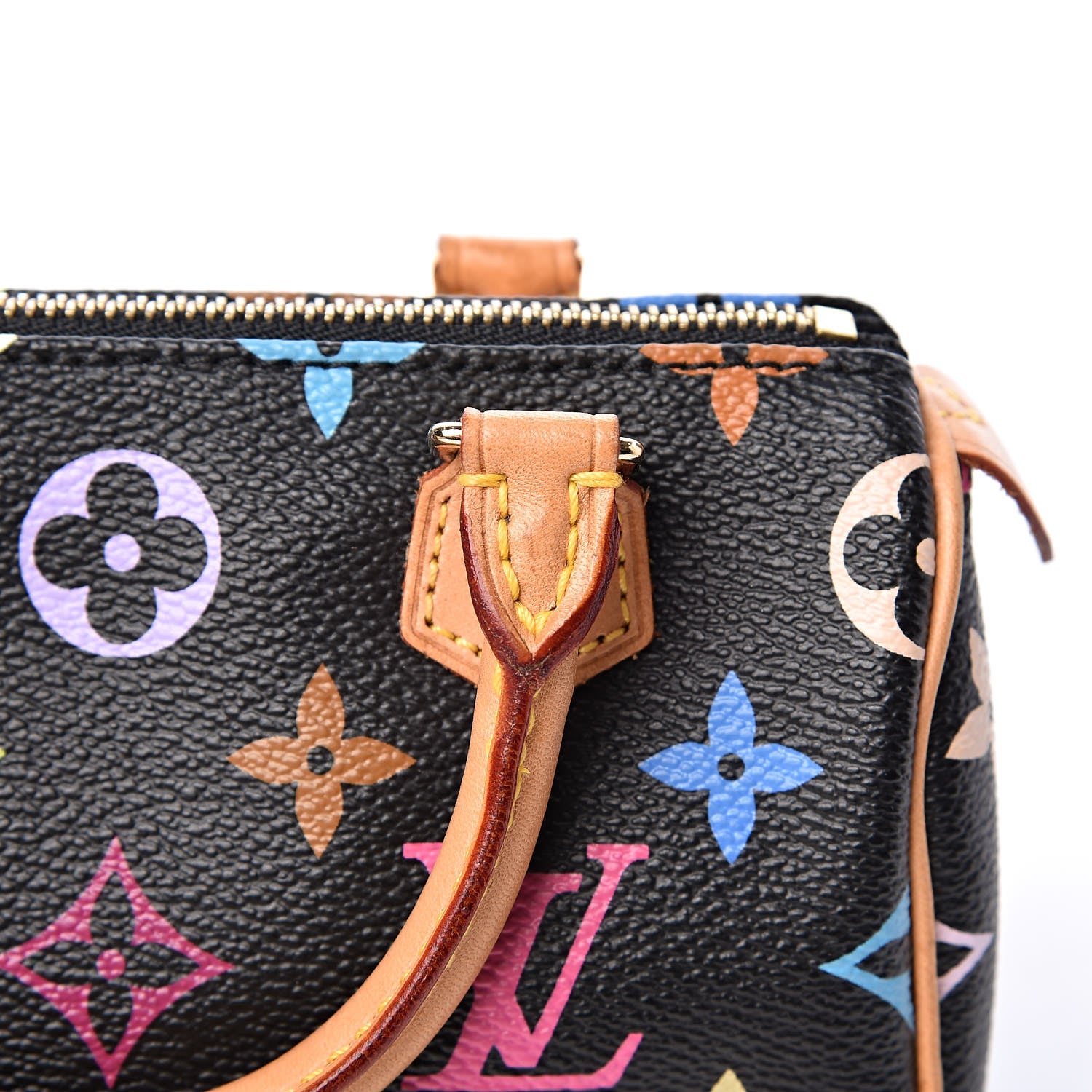 Louis Vuitton Monogram Multicolor Mini Sac HL Speedy Black 11 of 13