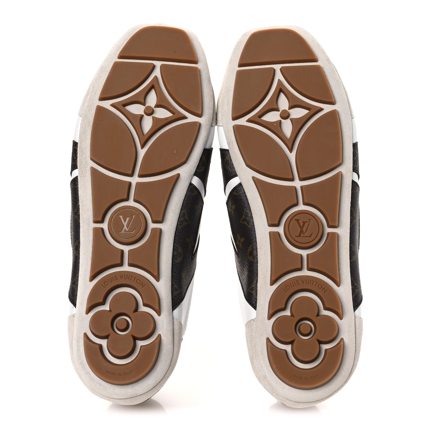 Monogram Calfskin Womens LV Sneakerina 41 White