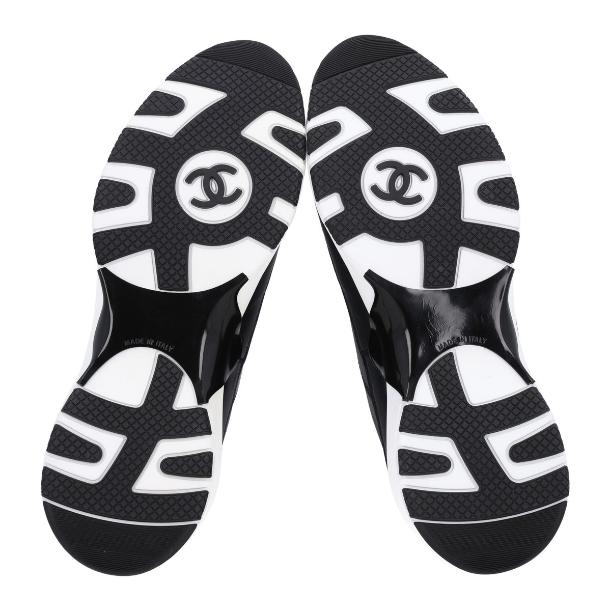 Calfskin CC Womens Sneakers 38 Black