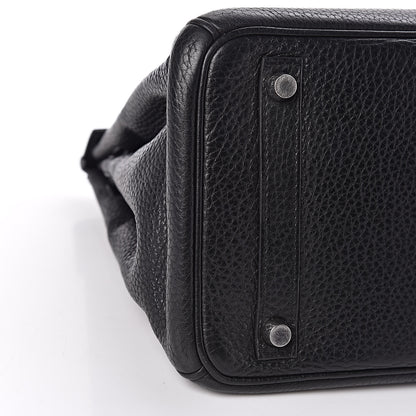 Hermes Taurillon Clemence Birkin 30 Black 19 of 20