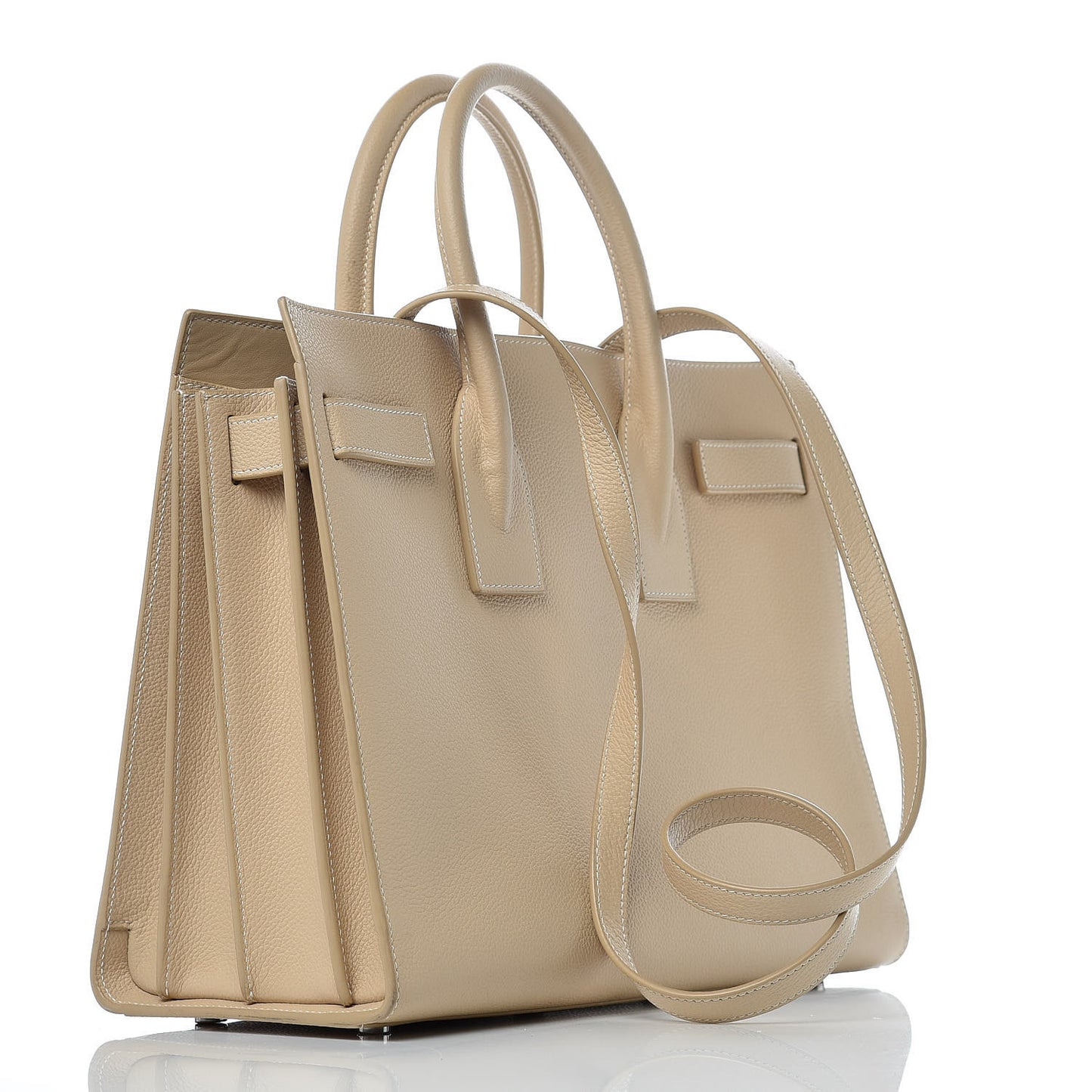 Grained Calfskin Small Sac De Jour Nude Powder