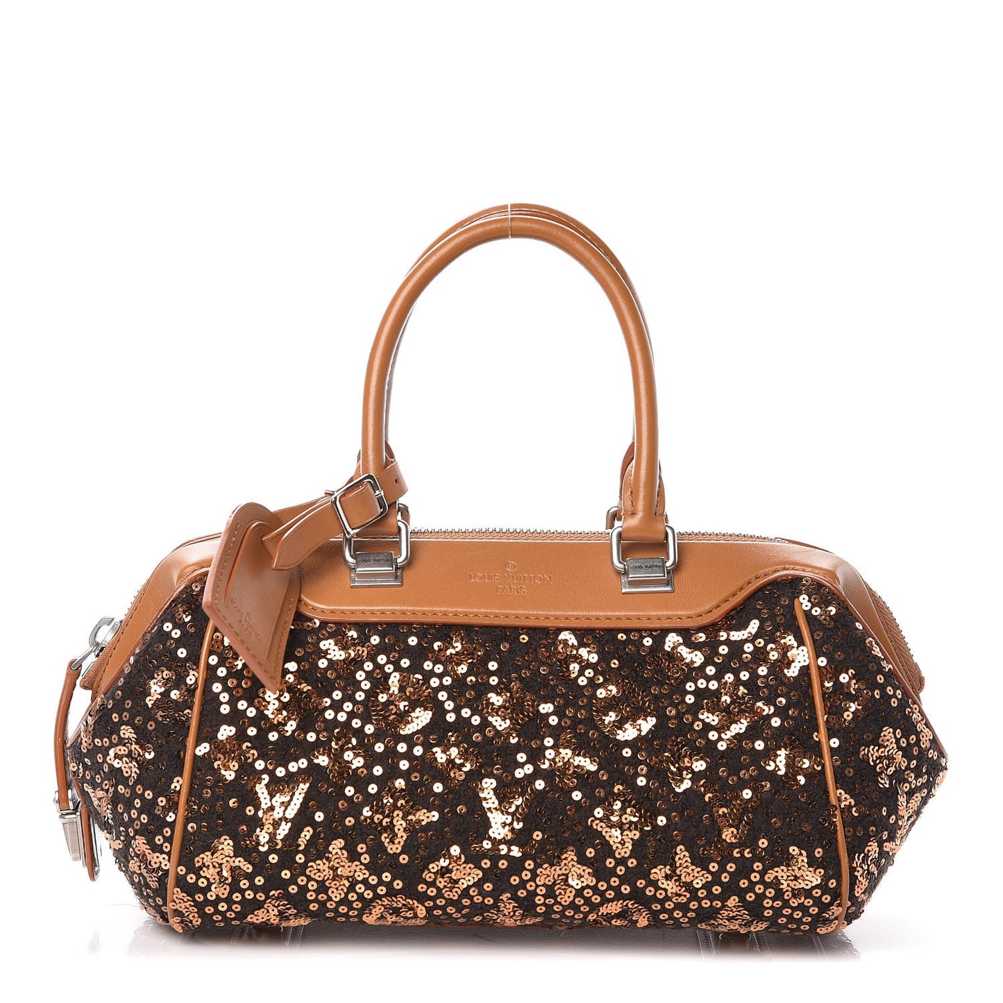 Sequin Monogram Sunshine Express Baby Gold