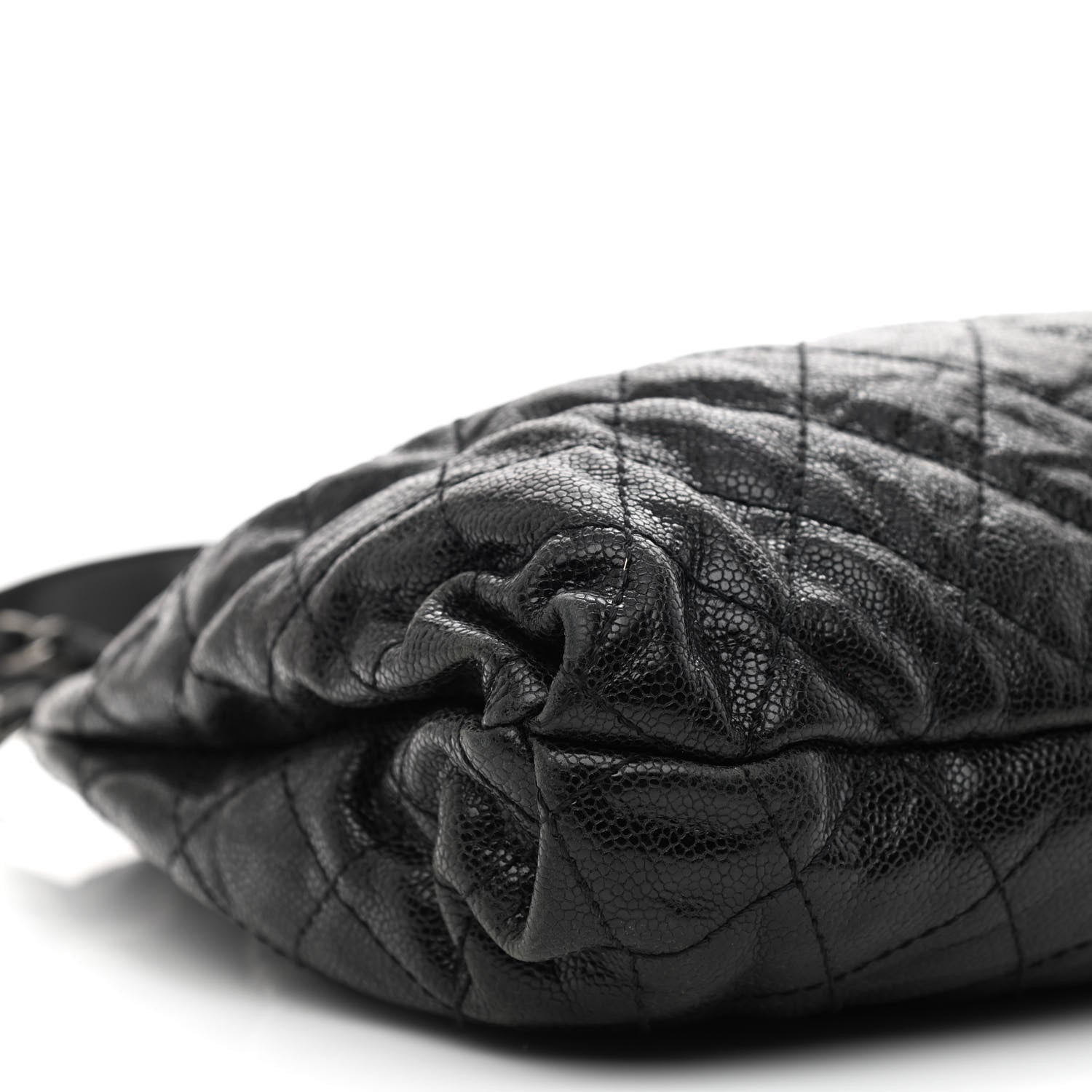 Chanel Caviar Quilted Medium Elastic Shopping Tote Black 9 of 10